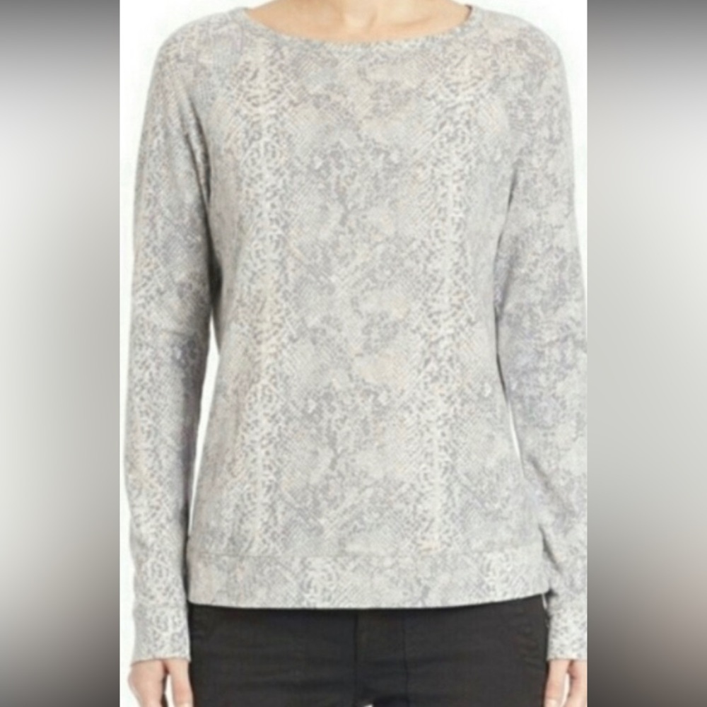 Joie snake skin print soft sweater.